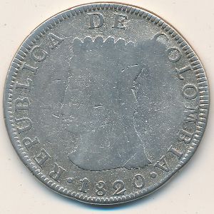 Колумбия, 2 реала (1819–1820 г.)