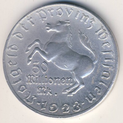 Westphalia, 50000000 марок, 1923