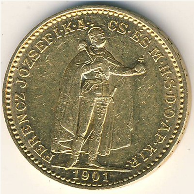 Hungary, 20 korona, 1892–1915