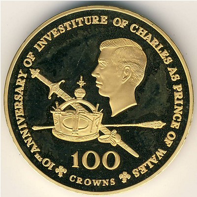 Turks and Caicos Islands, 100 crowns, 1979