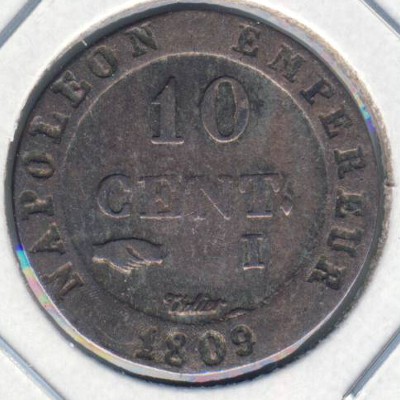 France, 10 centimes, 1808–1810