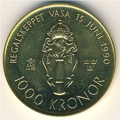Sweden, 1000 kronor, 1990