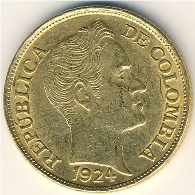 Колумбия, 5 песо (1919–1924 г.)