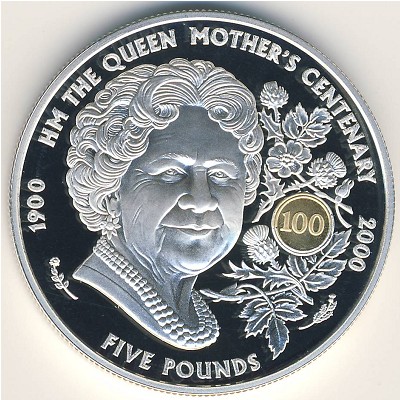 Guernsey, 5 pounds, 2000