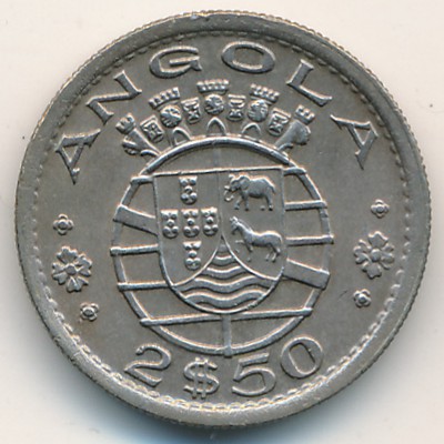 Ангола, 2,5 эскудо (1953–1974 г.)