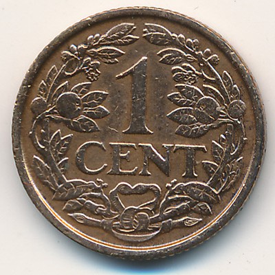 Нидерланды, 1 цент (1913–1941 г.)