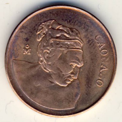 Dominican Republic, 1 centavo, 1984–1987