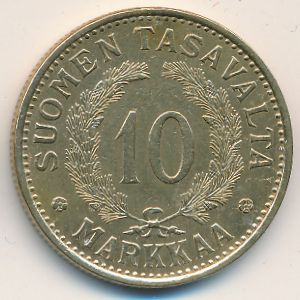 Finland, 10 markkaa, 1928–1939