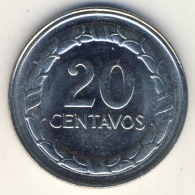 Колумбия, 20 сентаво (1967–1969 г.)
