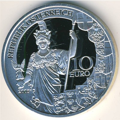 Austria, 10 euro, 2005