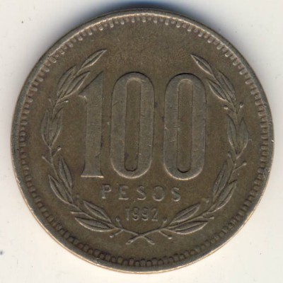 Чили, 100 песо (1992 г.)