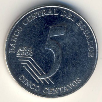 Эквадор, 5 сентаво (2000–2003 г.)
