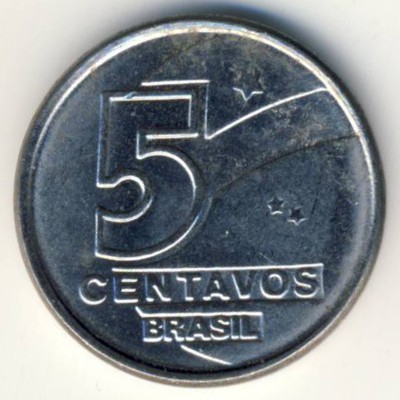 Бразилия, 5 сентаво (1989 г.)