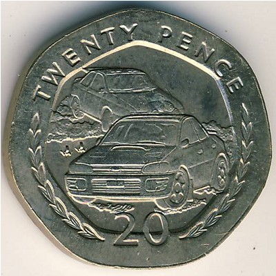 Остров Мэн, 20 пенсов (1996–1997 г.)