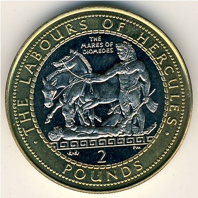 Gibraltar, 2 pounds, 1999