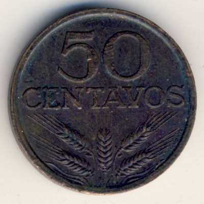 Portugal, 50 centavos, 1973