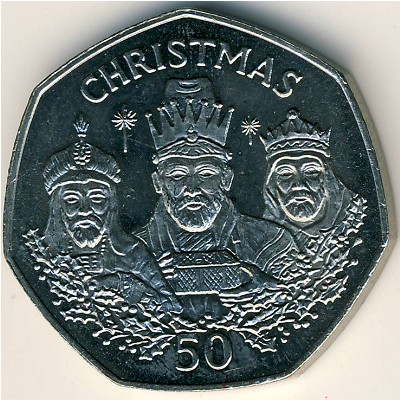 Gibraltar, 50 pence, 1988
