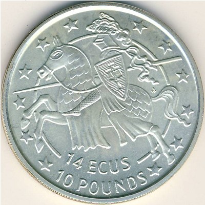 Gibraltar, 14 ecu - 10 pounds, 1992–1993