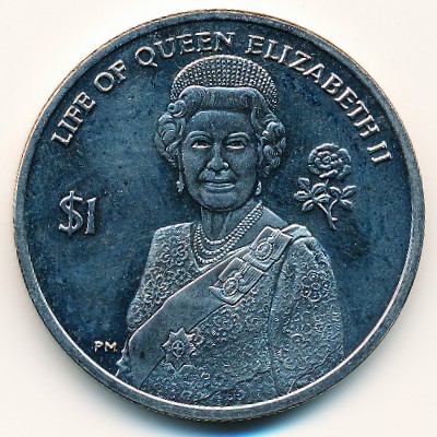 Virgin Islands, 1 dollar, 2012