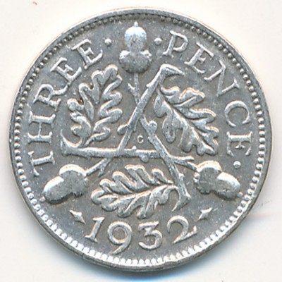 Great Britain, 3 pence, 1932