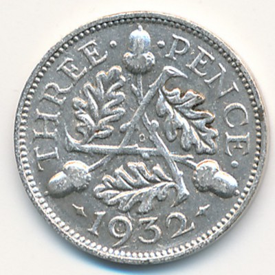 Великобритания, 3 пенса (1932 г.)