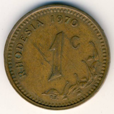 Rhodesia, 1 cent, 1970