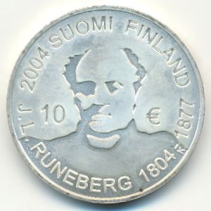 Финляндия, 10 евро (2004 г.)