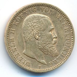 Вюртемберг, 20 марок (1897 г.)