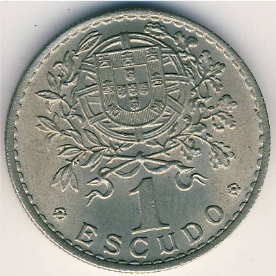 Portugal, 1 escudo, 1927–1968