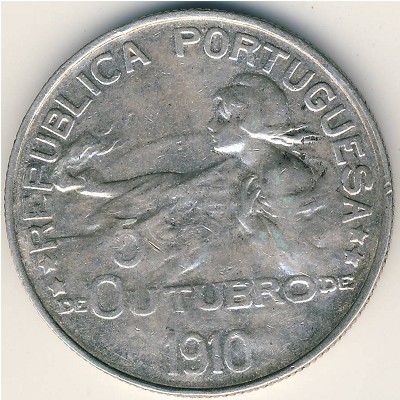 Portugal, 1 escudo, 1910