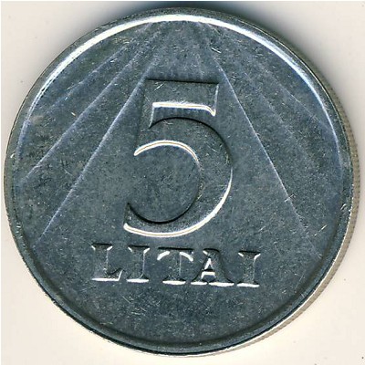 Литва, 5 лит (1991 г.)