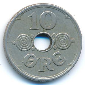 Denmark, 10 ore, 1941