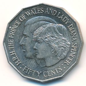 Австралия, 50 центов (1981 г.)