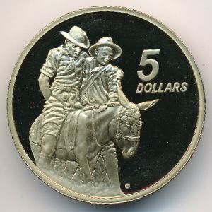 Австралия, 5 долларов (1990 г.)