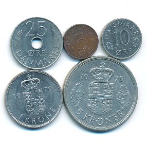 Дания, Набор монет (1979 г.)