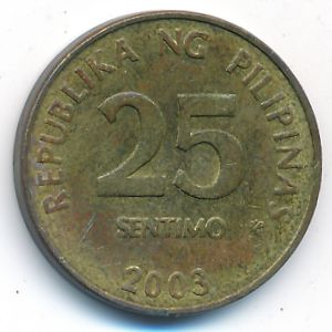 Филиппины, 25 сентимо (2003 г.)