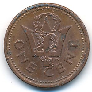 Барбадос, 1 цент (1989 г.)