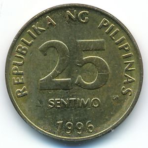 Филиппины, 25 сентимо (1996 г.)