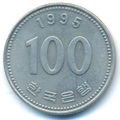 Южная Корея, 100 вон (1995 г.)