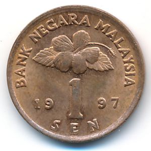 Malaysia, 1 sen, 1997