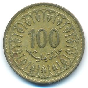 Тунис, 100 миллим (1993 г.)