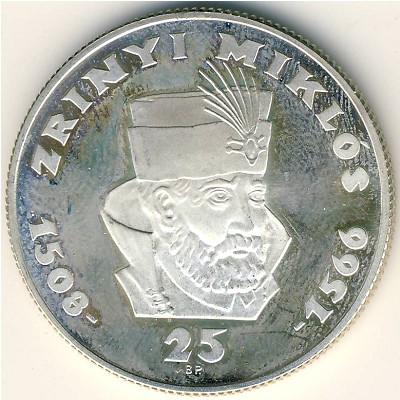 Hungary, 25 forint, 1966