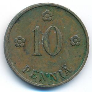 Финляндия, 10 пенни (1938 г.)