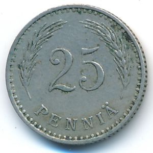 Finland, 25 pennia, 1926
