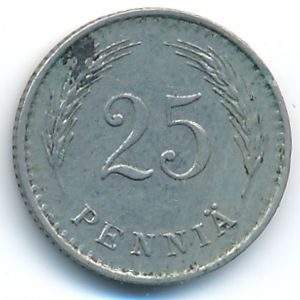 Finland, 25 pennia, 1937