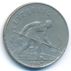Люксембург, 1 франк (1957 г.)