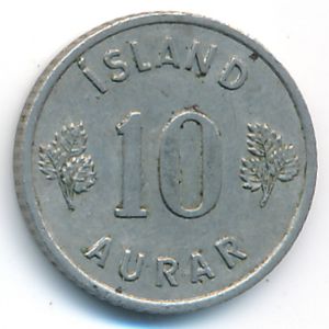 Iceland, 10 aurar, 1965