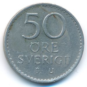 Швеция, 50 эре (1968 г.)