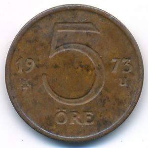 Швеция, 5 эре (1973 г.)