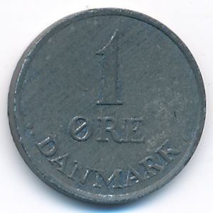 Denmark, 1 ore, 1969